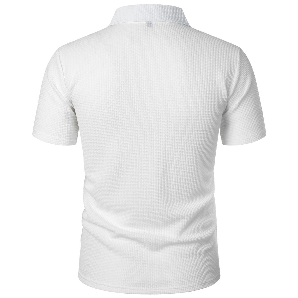 Ice‑Silk Mesh Waffle Polo Shirt，12 Colors，Size S‑7XL