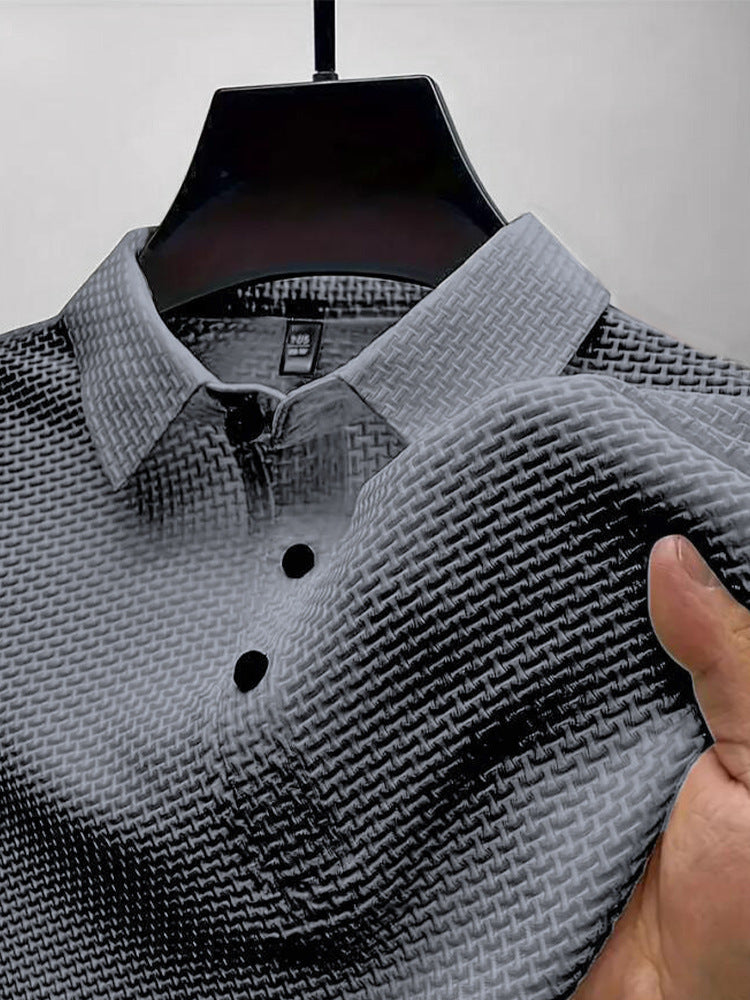 Ice‑Silk Mesh Waffle Polo Shirt，12 Colors，Size S‑7XL
