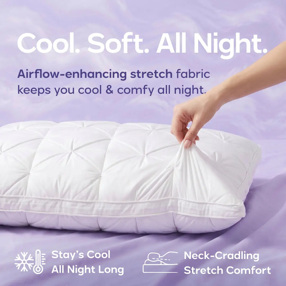 Mellow Sleep Ploof Pillow, Extra-Fluffy Bed Pillow