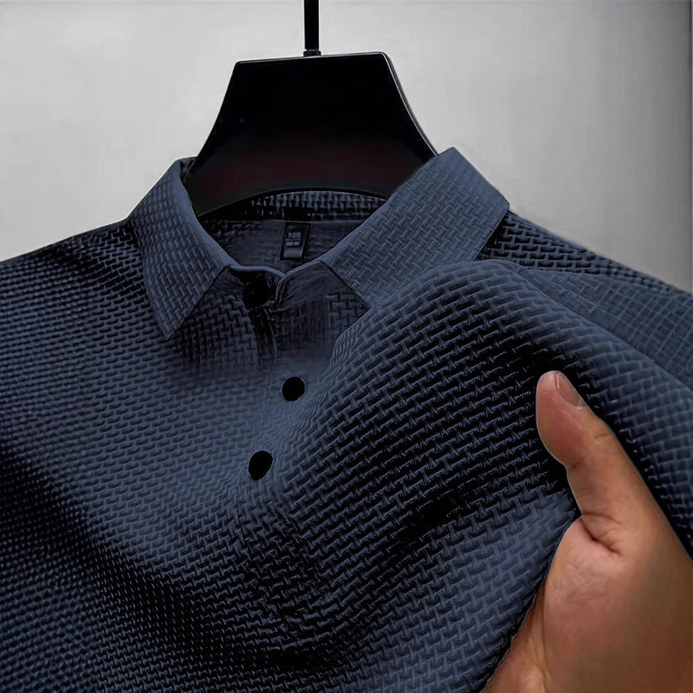 Ice‑Silk Mesh Waffle Polo Shirt，12 Colors，Size S‑7XL