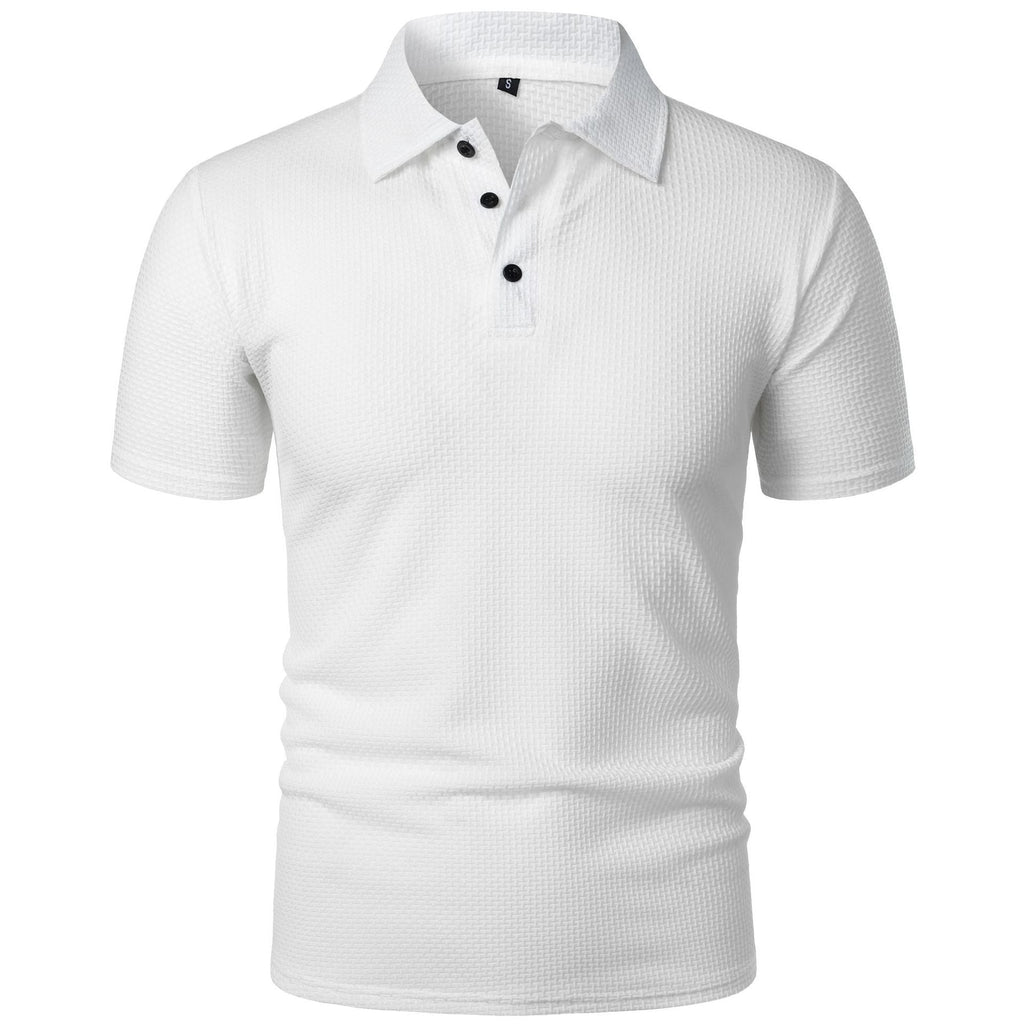 Ice‑Silk Mesh Waffle Polo Shirt，12 Colors，Size S‑7XL